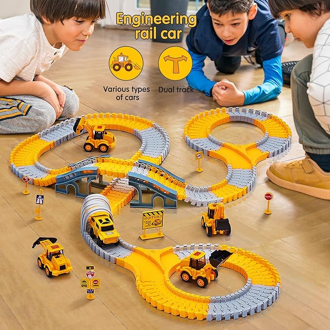 🔥Electric Flexible Rail Track Toy