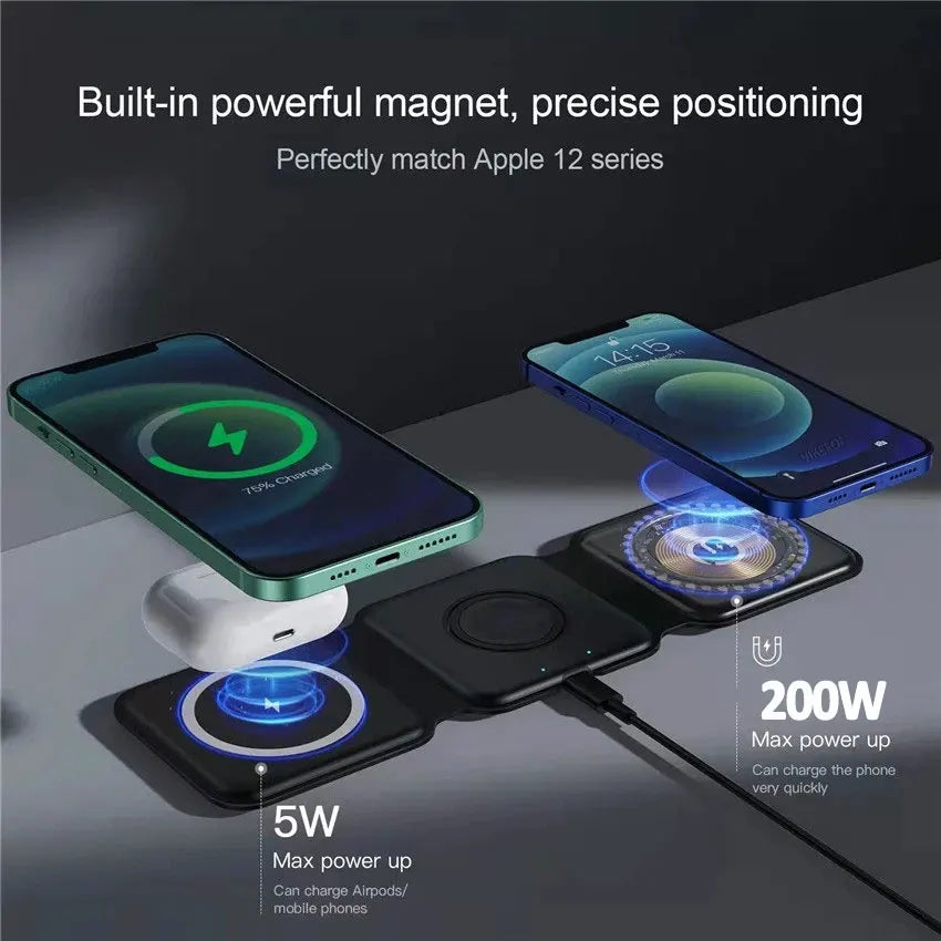 3-in-1 Magnetic Wireless Charger